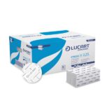 Lucart Strong prosop de hârtie pliat în V, alb, 2 straturi, 190 foi