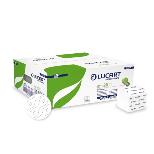 Lucart Eco 210I Hârtie igienică pliată, albă - imagine 1