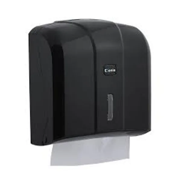Dispenser prosoape pliate tip C-V – negru - imagine 1