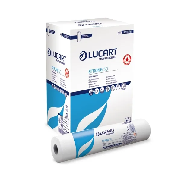 Lucart Strong 50 Rolă medicală, albă - imagine 1