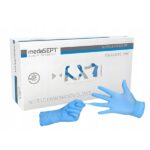 MEDASEPT Manusi din nitril albastre, 100 buc/cutie