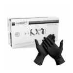 MEDASEPT Manusi din nitril negre, 100 buc/cutie